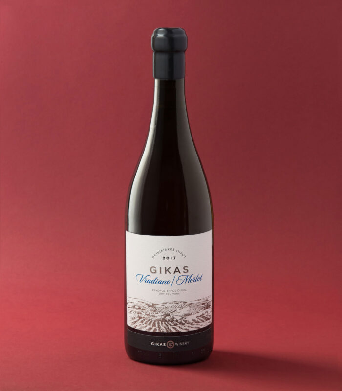 Vradiano Merlot<br> 2017<br>GIKAS WINERY,<br> Σπάτα Αττικής